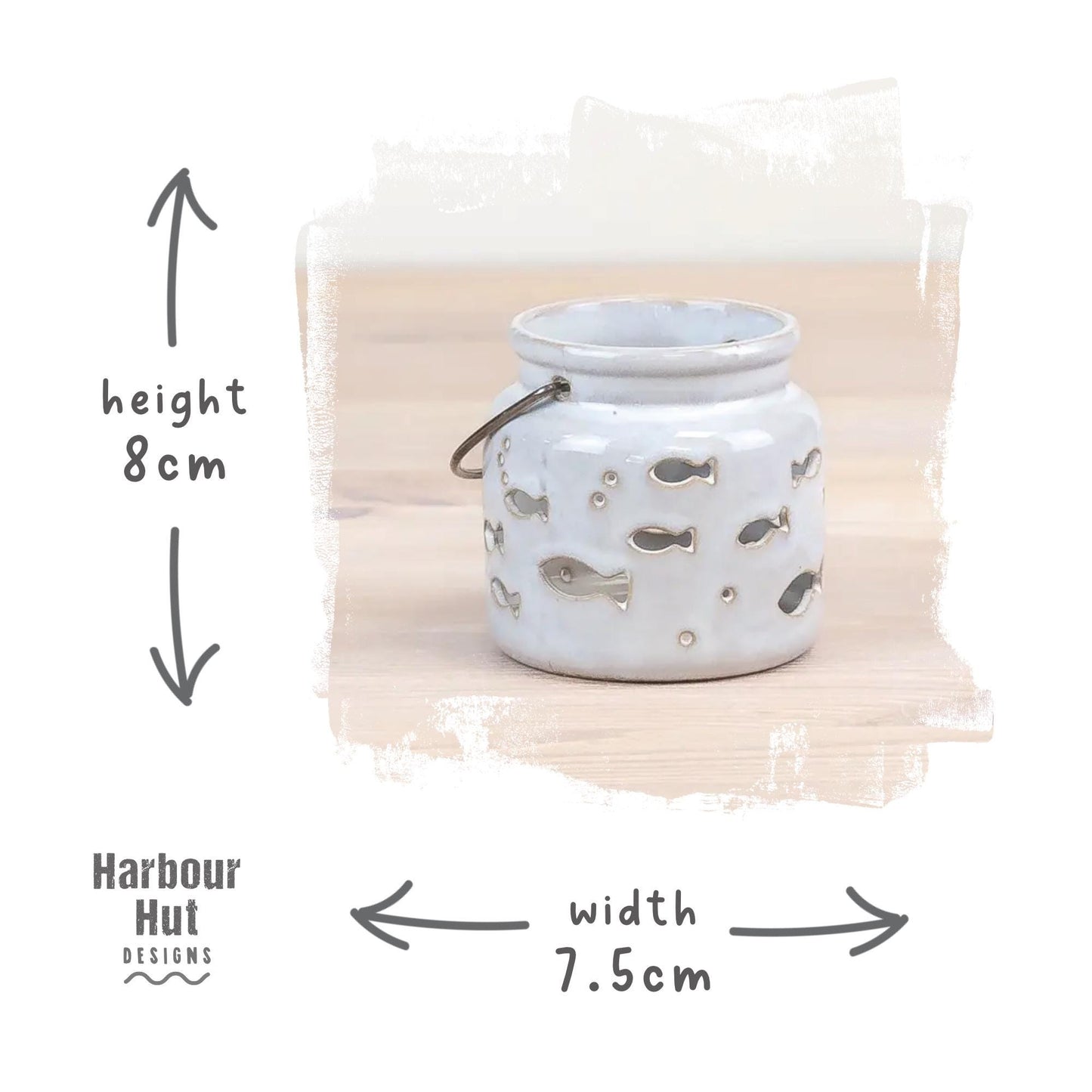 Fish tea light candle holder
