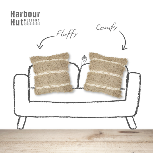 Fluffy Knitted Cushion
