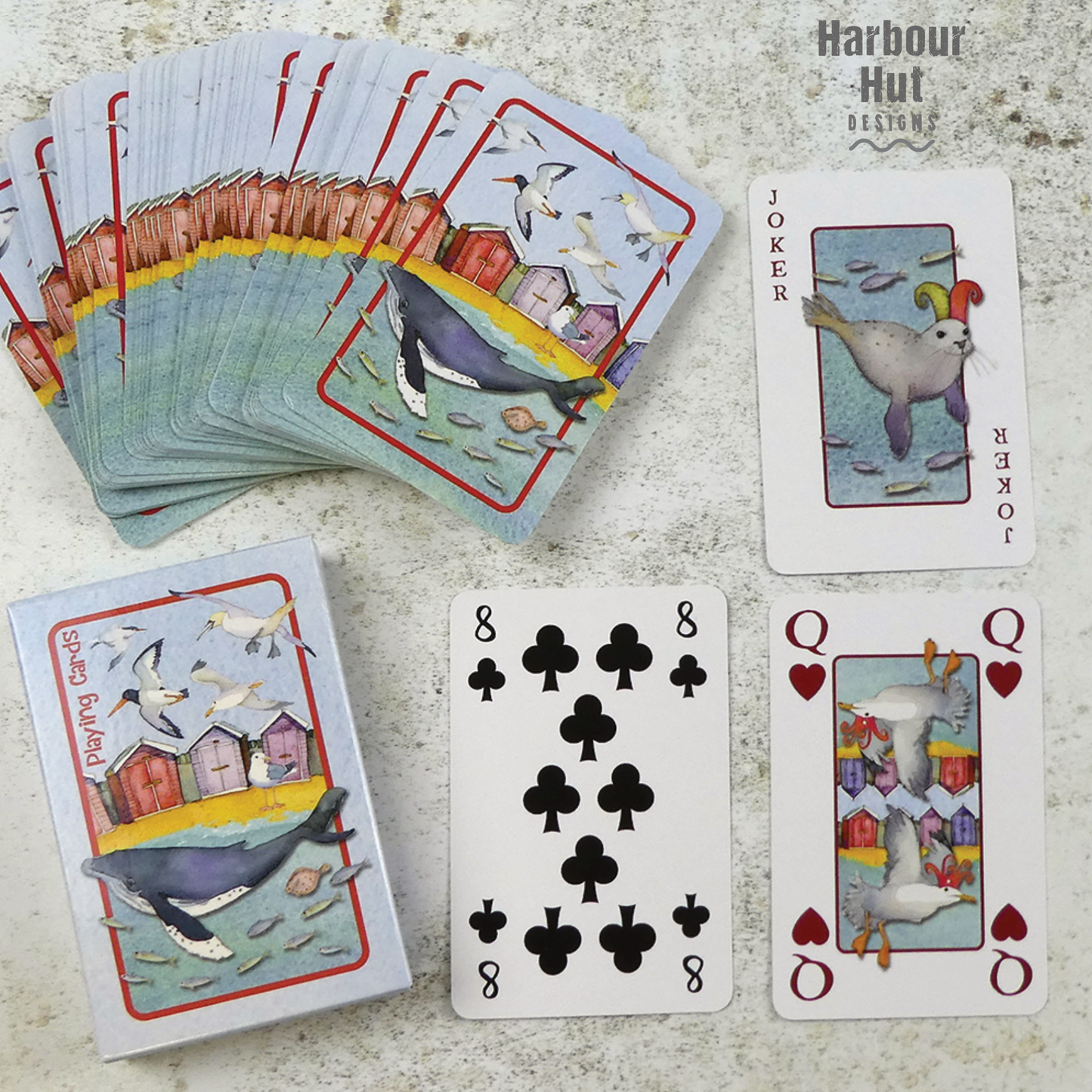 Ocean Playing Cards in a Tin