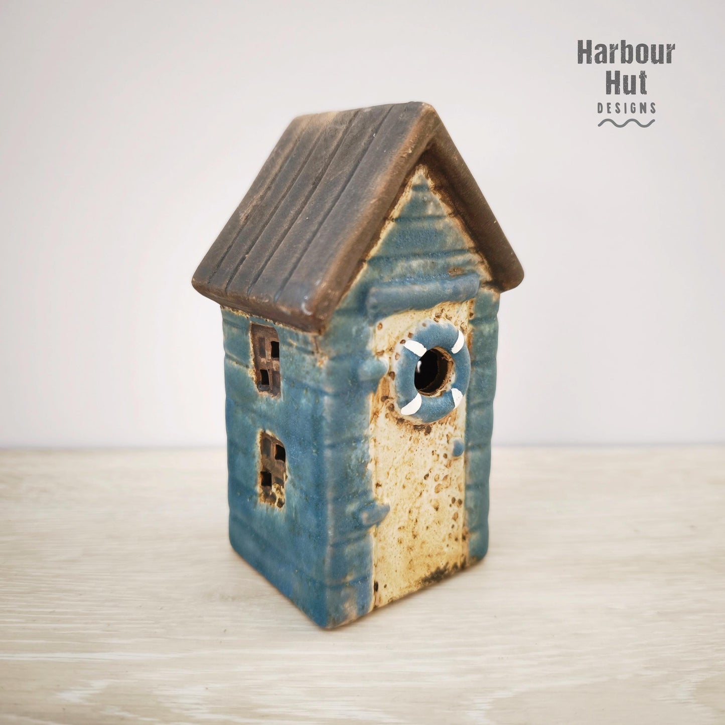 Ceramic beach hut decoration | Nautical decor | Sailing | Fishing | Swimming | Beach house | LED lights | Sold individually or as a set of 3
