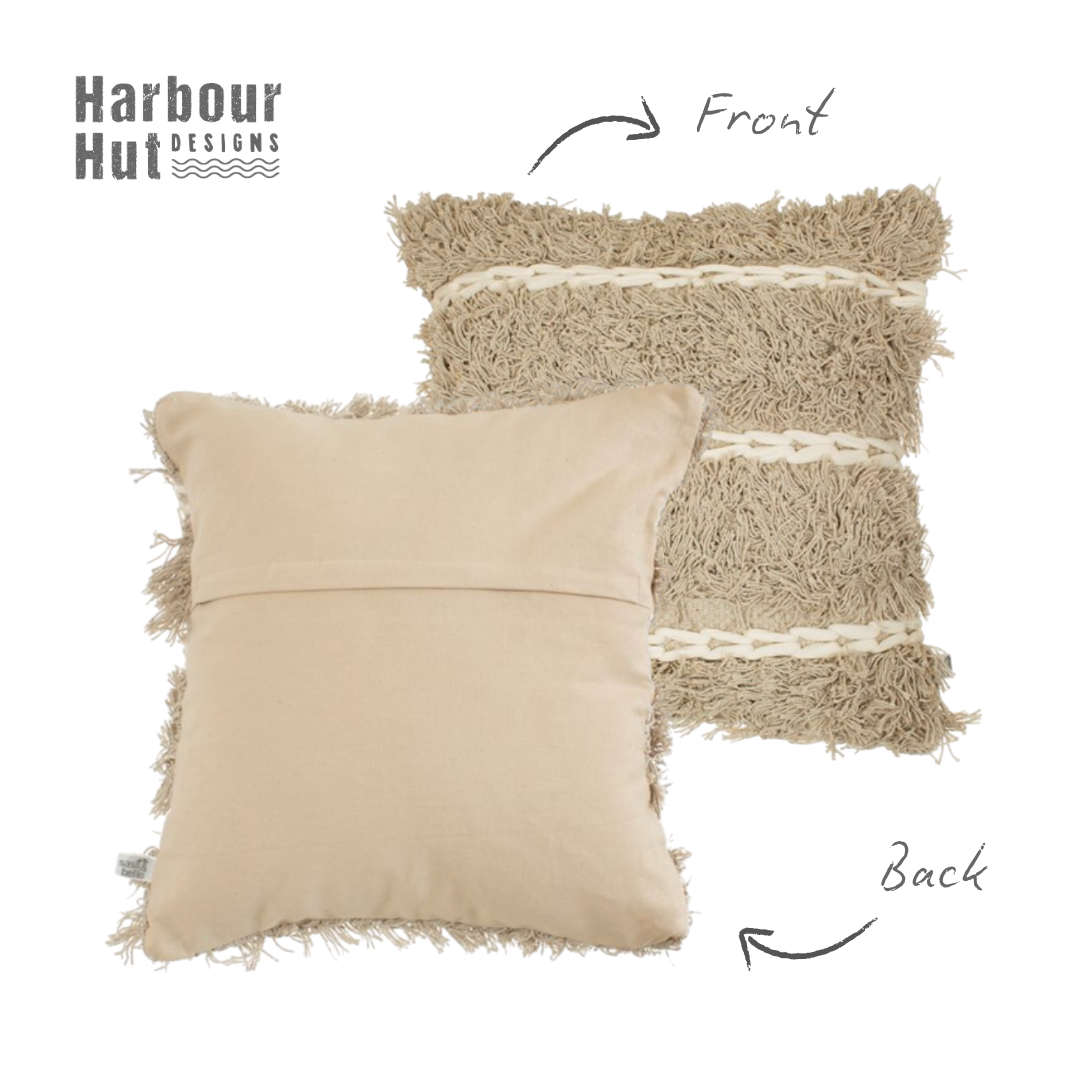 Fluffy Knitted Cushion