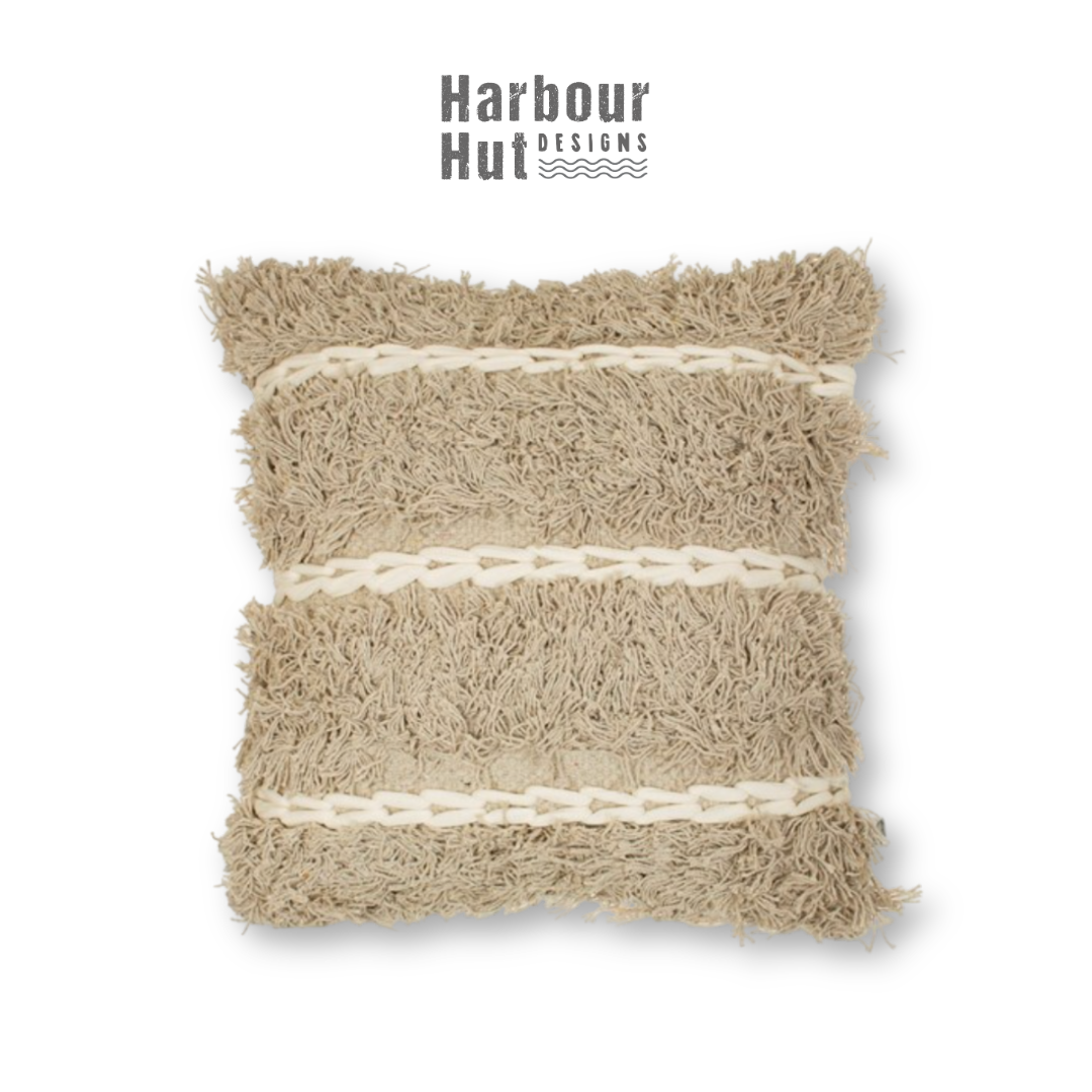 Fluffy Knitted Cushion