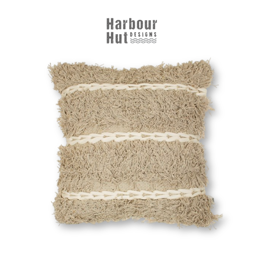 Fluffy Knitted Cushion