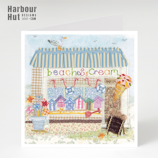 Beaches and Ice Cream Greetings Card