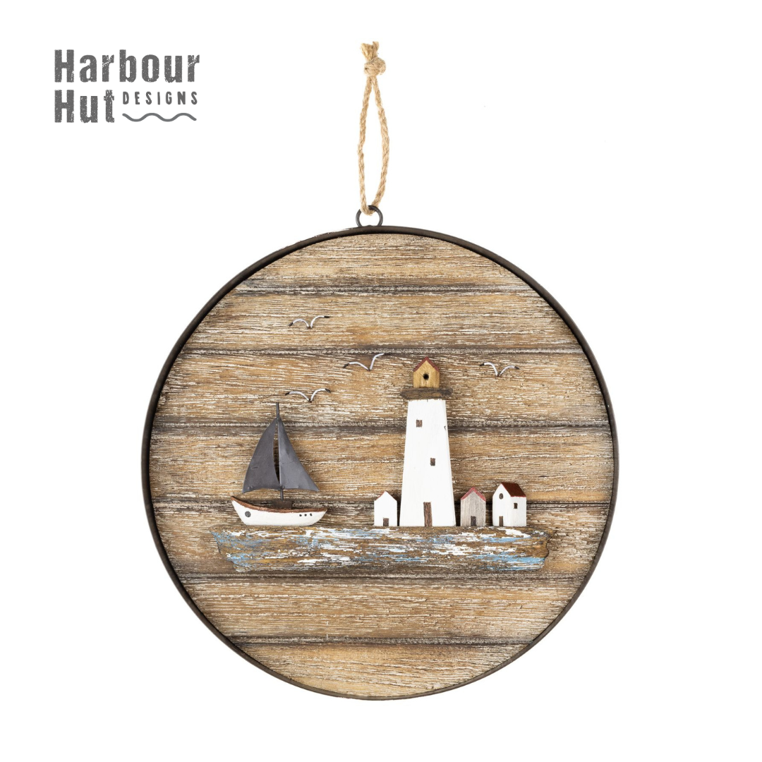 Circular Coastal Picture Frame
