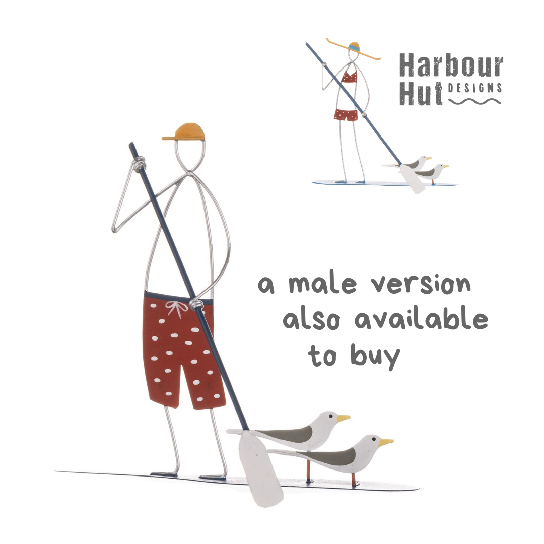 Metal Paddle Board Girl