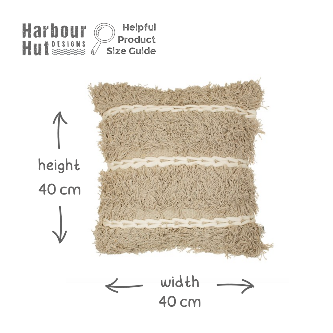 Fluffy Knitted Cushion