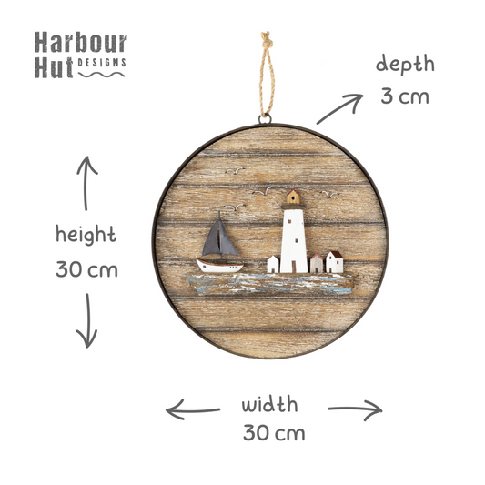 Circular Coastal Picture Frame