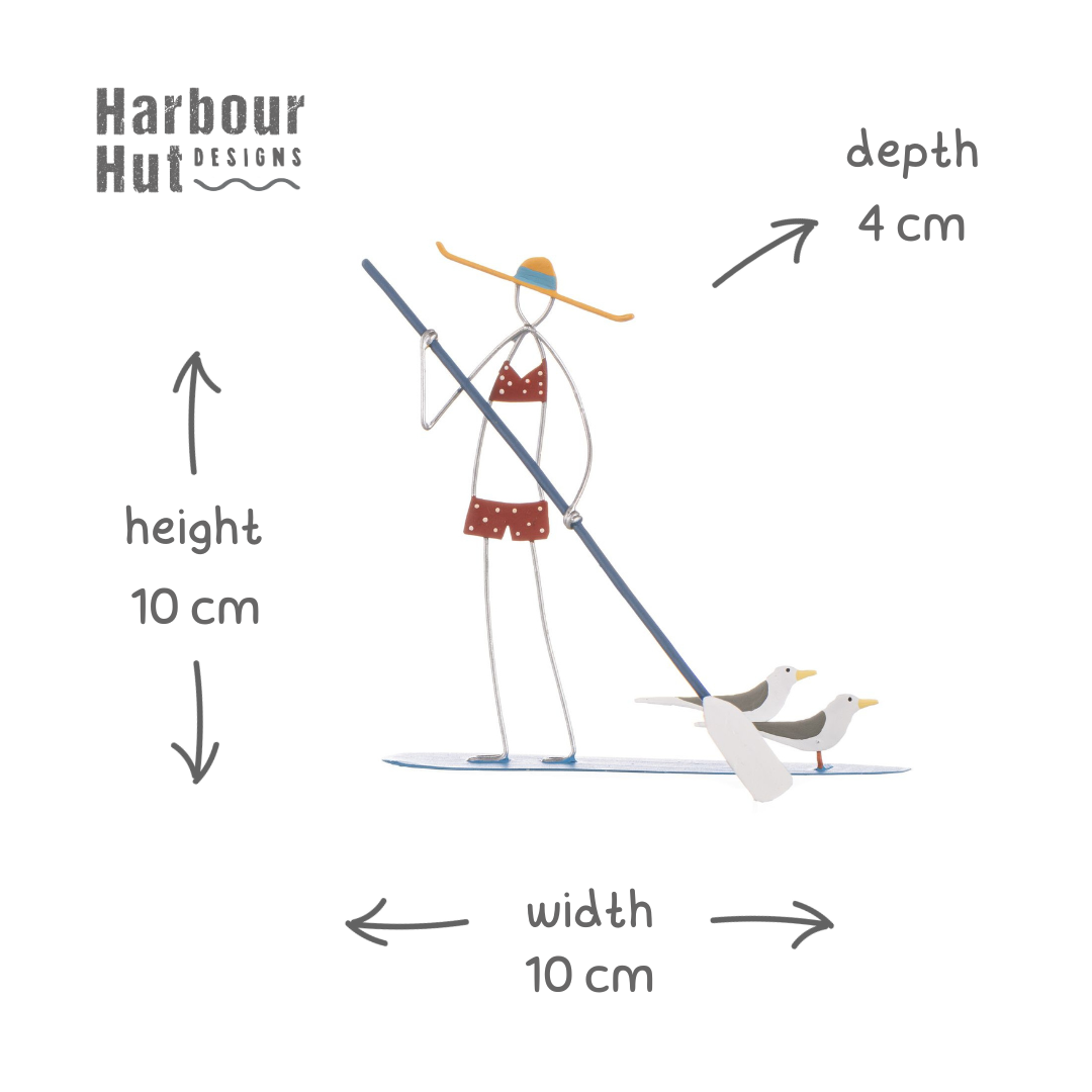 Metal Paddle Board Girl