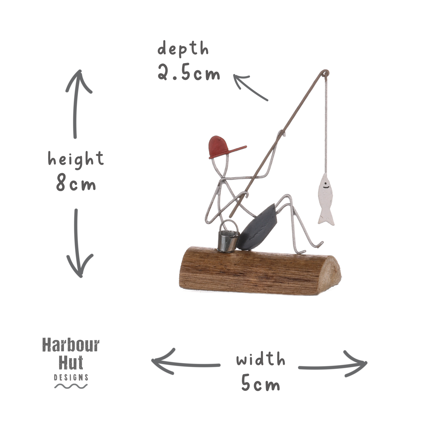 Fishing Guy Sculpture