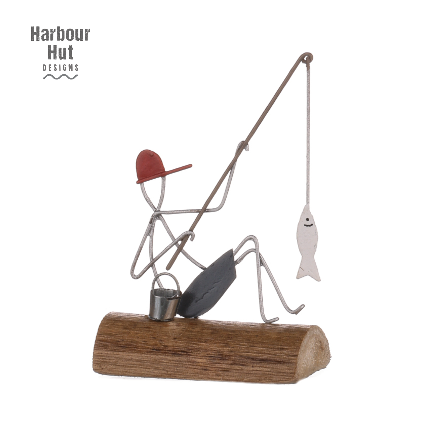 Fishing Guy Sculpture