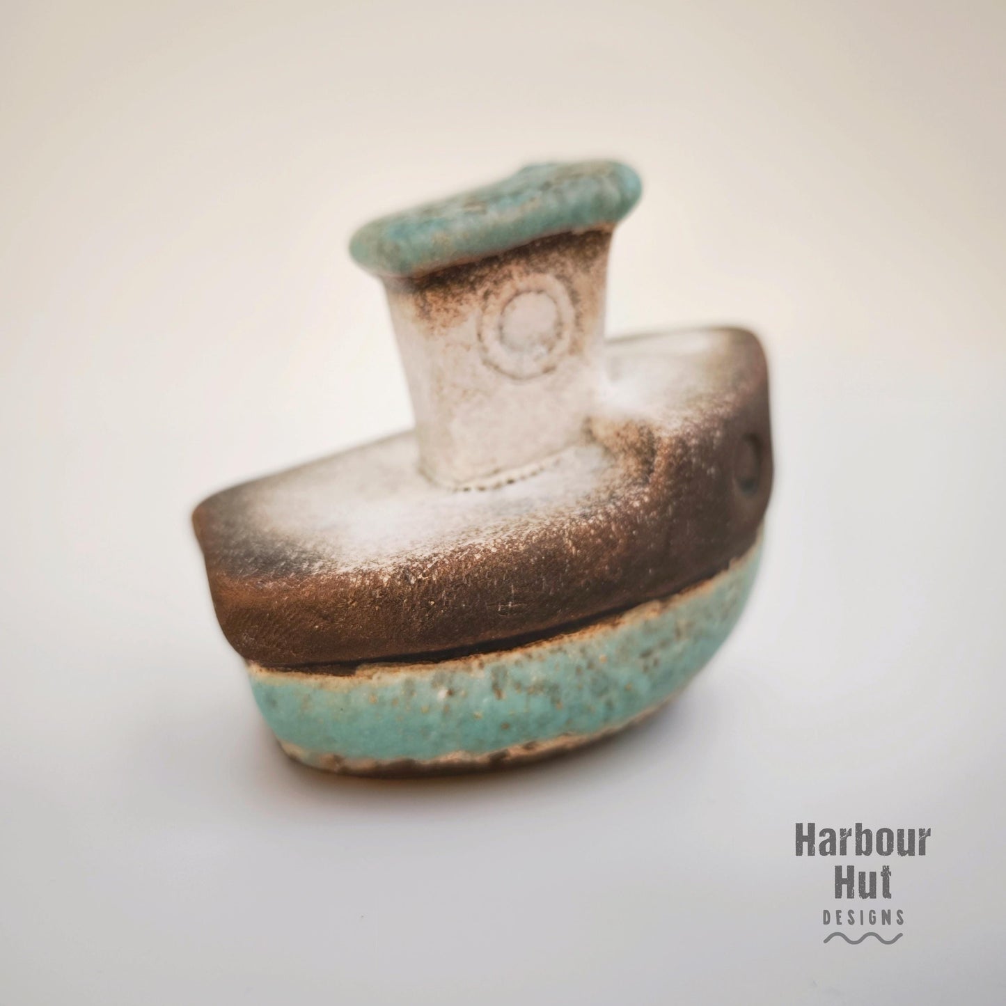 Small ceramic tug boat | Nautical decor | Sailing | Fishing | Nautical children’s nursery | Baby boy gift | Cute seaside gift | Harbour Hut