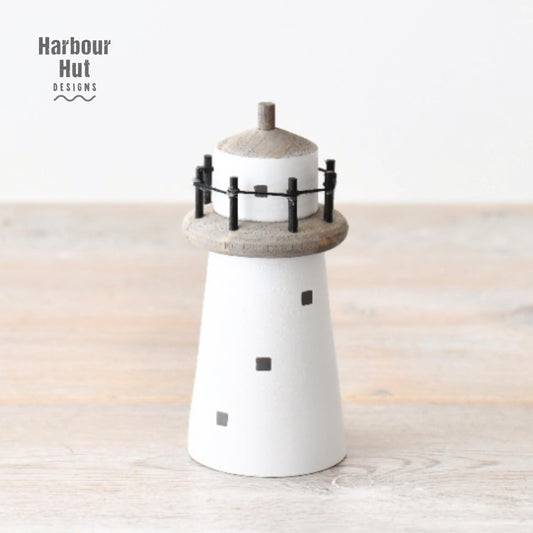 Wooden light house decoration | Rustic coastal ornament | Boho decor | Shabby chic | Harbour art | Boat | Yacht | Sailing | Nautical decor