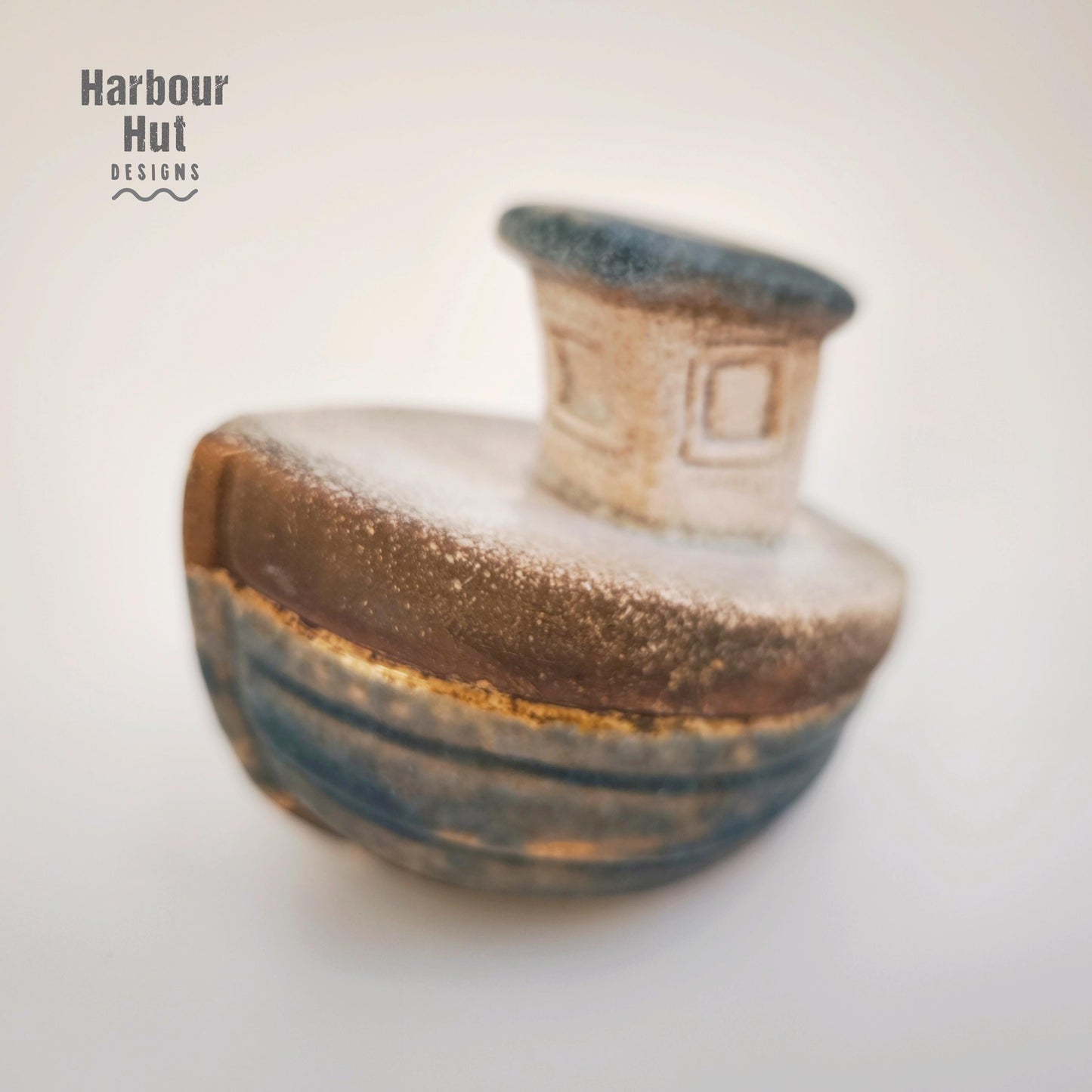 Small ceramic tug boat | Nautical decor | Sailing | Fishing | Nautical children’s nursery | Baby boy gift | Cute seaside gift | Harbour Hut