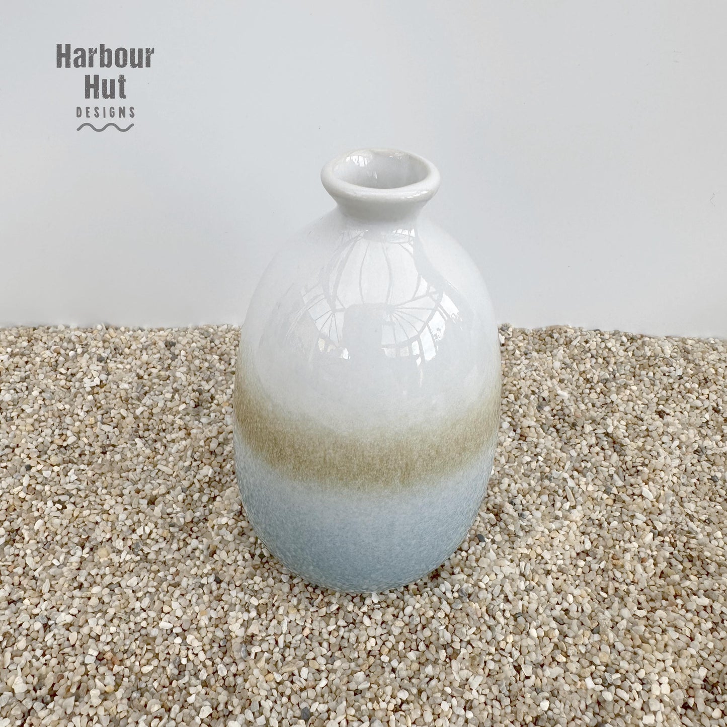 Ombre dip glazed small bud vase | Boho beach wedding table decoration | Surfing | Aqua | Turquoise | Duck egg blue pastel | Coastal flowers