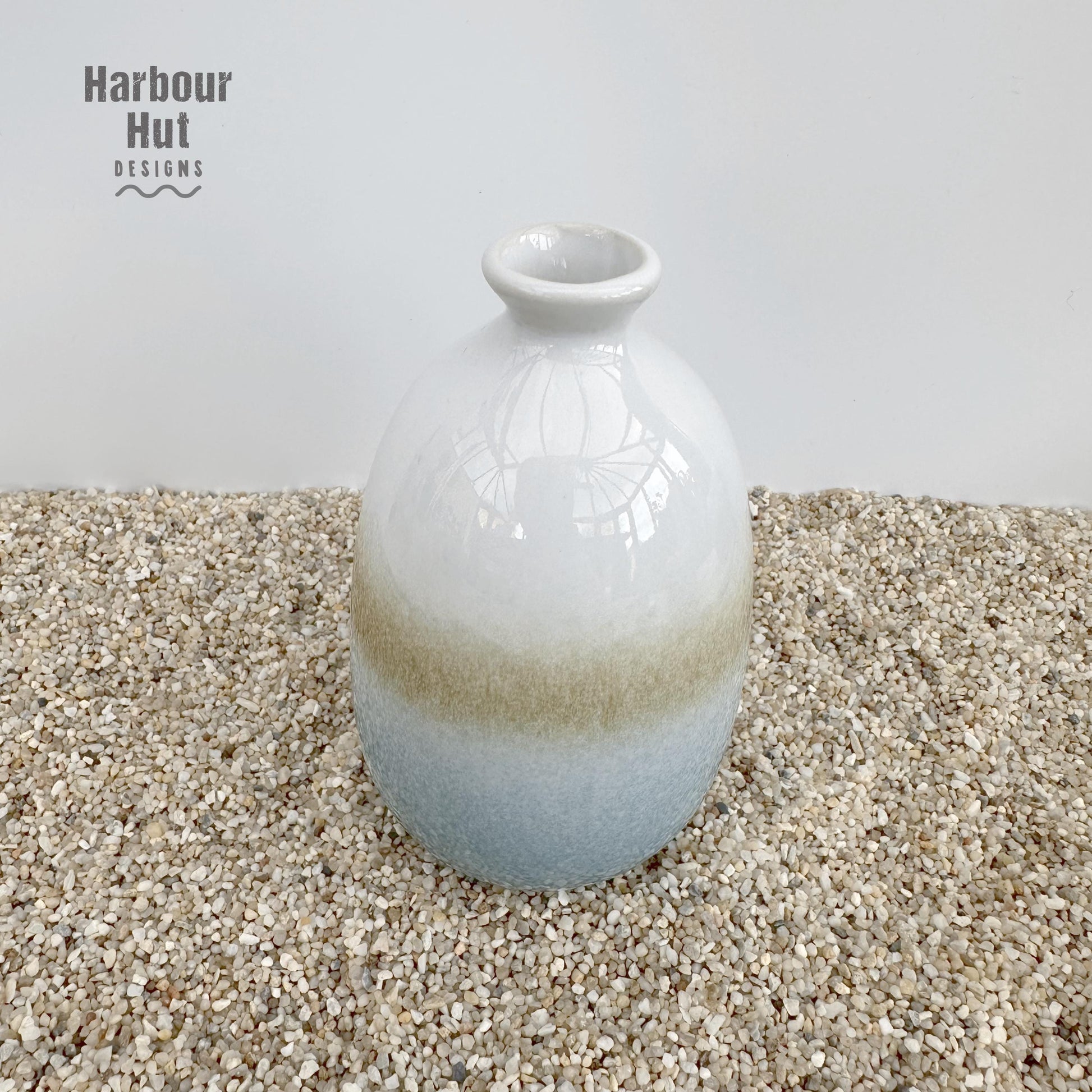 Ombre dip glazed small bud vase | Boho beach wedding table decoration | Surfing | Aqua | Turquoise | Duck egg blue pastel | Coastal flowers