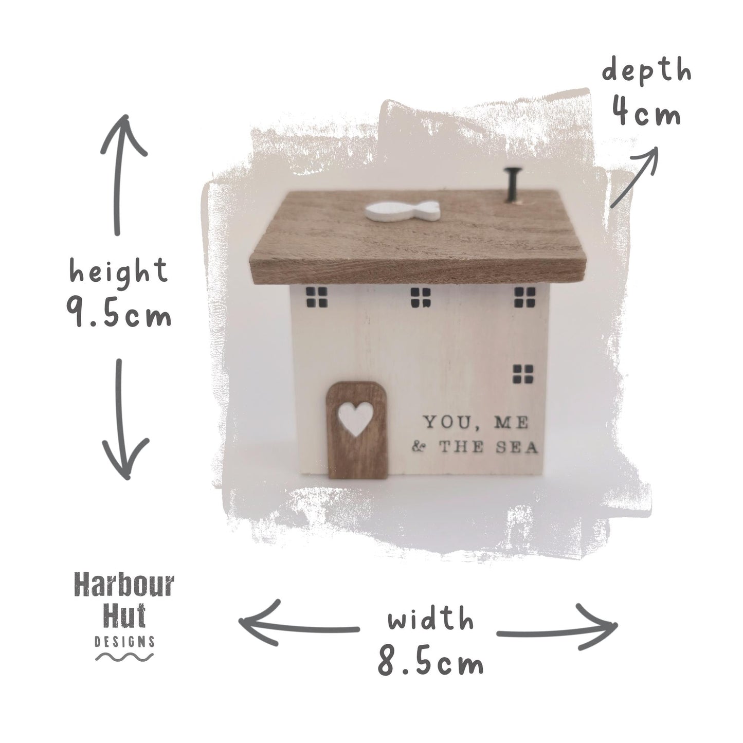 Wooden beach house decoration | Beach wedding | Boho | Shabby chic | Fishing gift | Rustic | Seaside decor | Coastal ornament | Harbour Hut