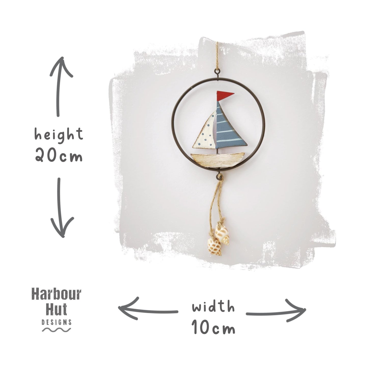 Wooden sailing boats wall art hanging | Seagull | Seaside | Driftwood | Coastal | Baby boy nursery | Beach house | Nautical wire metal decor