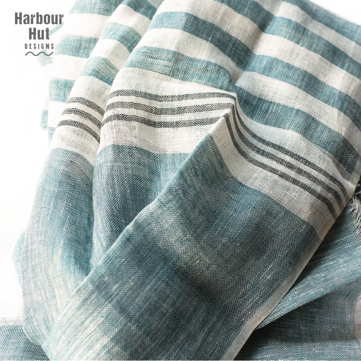Linen Striped Scarf